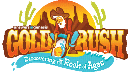 gold rush vbs logo. John 10:10. VBS